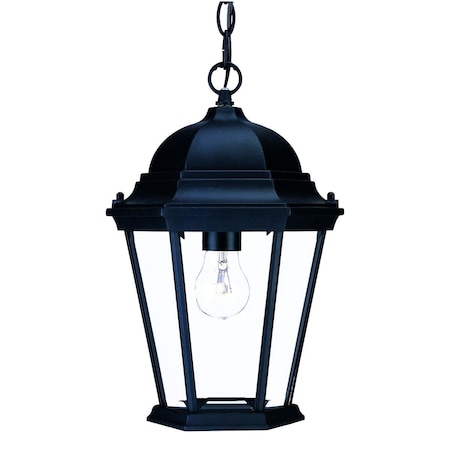 Estallar 14 x 9.5 x 9.5 in. Richmond 1-Light Matte Black Hanging Light ES3099775